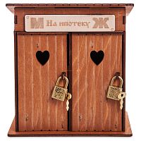 Копилка туалет 2 кабинки "На ипотеку" окрашенная во Демидове